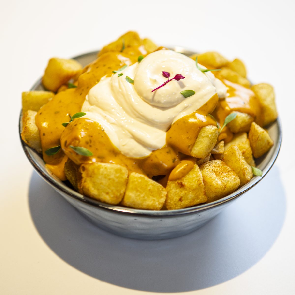 Patatas bravas at Can Frasquet, tapas bar in Palma